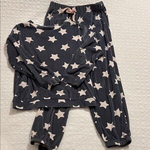 Cozy Star Print Kids Pajama Set